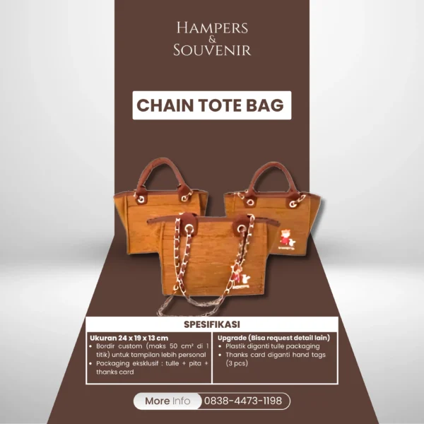 Chain Tote Bag - Gambar 2