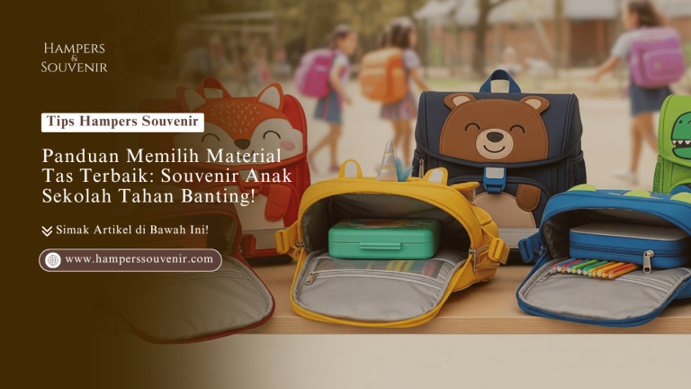 Panduan Memilih Material Tas Terbaik: Agar Souvenir Anak Sekolah Anda Tahan Banting!