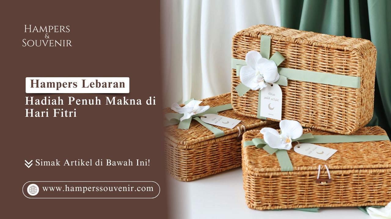 Cari hantaran Idulfitri? Simak inspirasi hampers Lebaran: hadiah penuh makna di hari fitri. Cek paket rotan eksklusif hanya di HAMPERS & SOUVENIR sekarang!