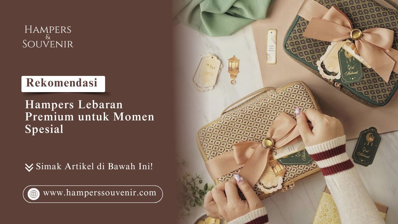 Butuh kado eksklusif? Simak rekomendasi hampers Lebaran premium untuk momen spesial. Cek koleksi tas hantaran mewah hanya di HAMPERS & SOUVENIR sekarang!