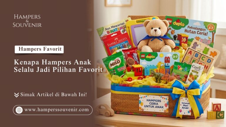 Tampilan detail paket Kenapa Hampers Anak Selalu Jadi Pilihan Favorit berisi mainan dan alat warna