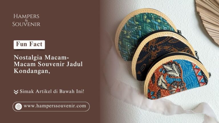 Koleksi dompet batik eksklusif dan souvenir jadul kondangan bertema tradisional dari Hamperssouvenir